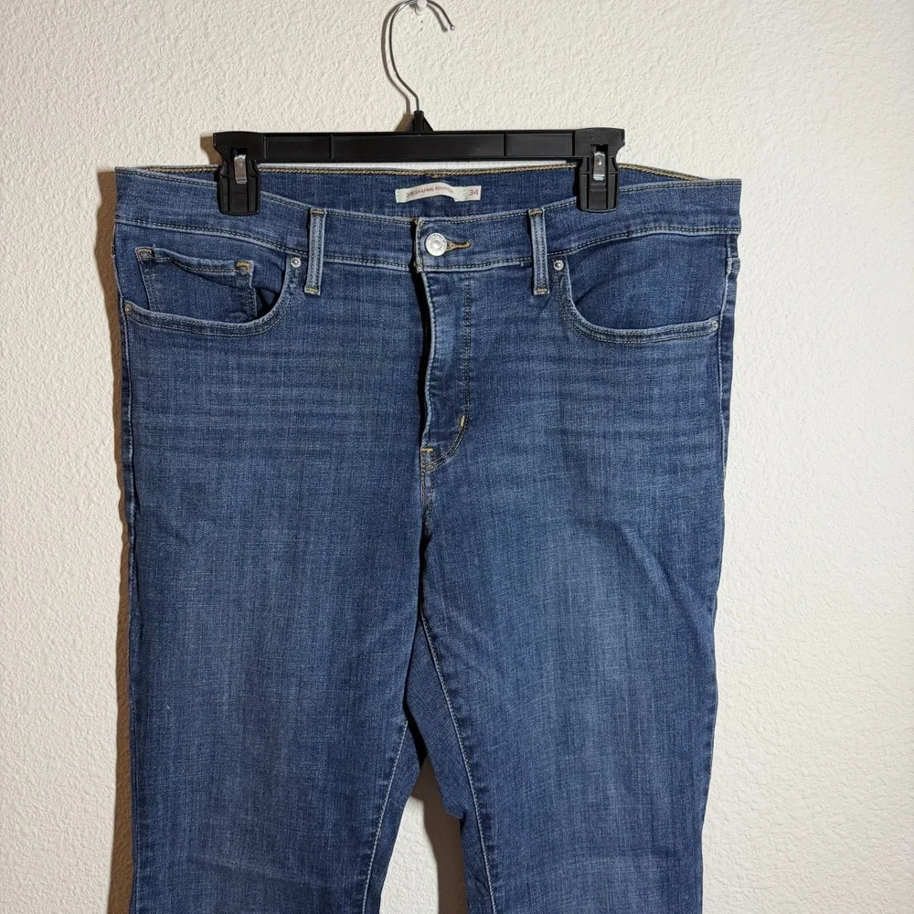 Levi's 315 Shaping‎ Bootcut Jeans Womens 34 Blue Denim Outdoor Travel Dark Wash